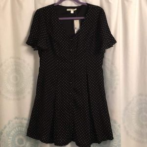 Francescas Black and white polka dot dress